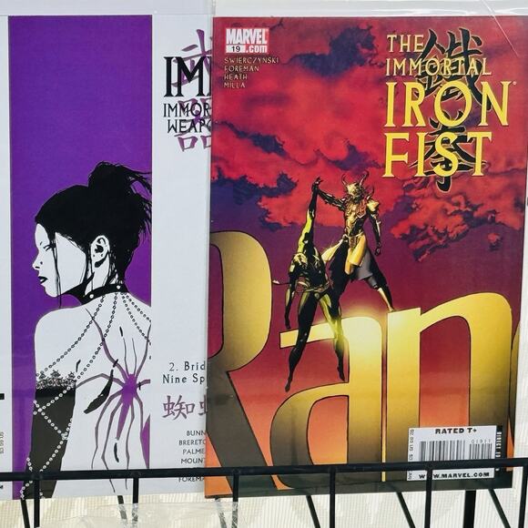 Immortal Iron Fist 19-20 22-27, 27 VAR, Immortal Weapons 2-5 Lot (2007, Marvel) - Picture 6 of 7